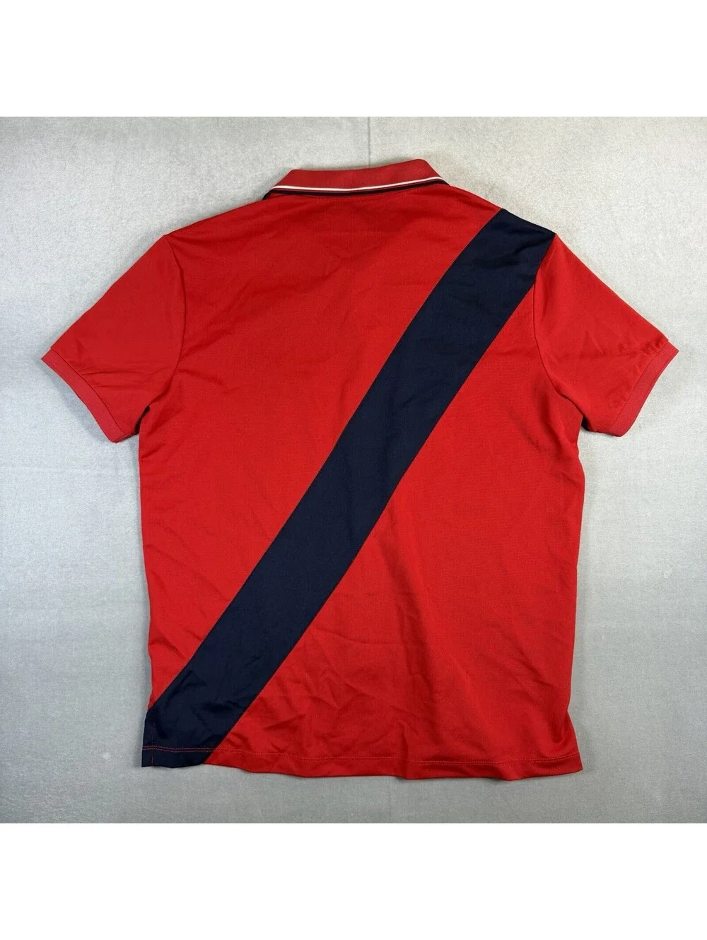 Polo Ralph Lauren Performance Polo Shirt Mens Large Red Big Pony Sash Golf